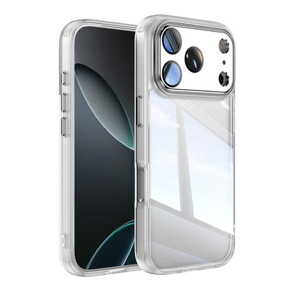For iPhone 18 Pro Max Acrylic Hybrid TPU Armor Shockproof Phone Case - Transparent - EDA010202901H