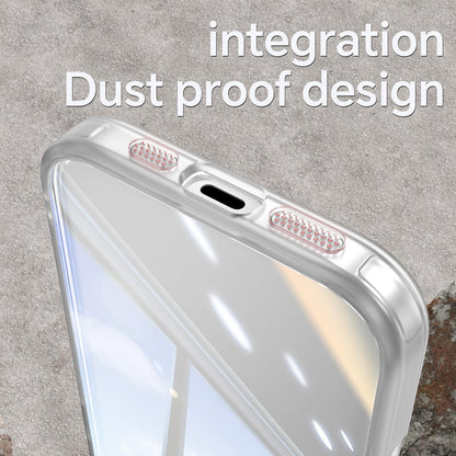 For iPhone 18 Pro Max Acrylic Hybrid TPU Armor Shockproof Phone Case - Transparent - EDA010202901H
