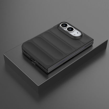 For iPhone Duo Magic Shield Fold PC Shockproof Phone Case - Black - EDA010203101A