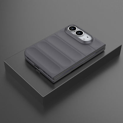 For iPhone Duo Magic Shield Fold PC Shockproof Phone Case - Dark Grey - EDA010203101E