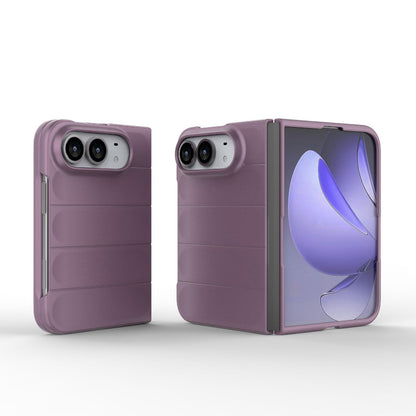 For iPhone Duo Magic Shield Fold PC Shockproof Phone Case - Purple - EDA010203101H