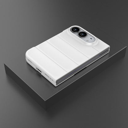 For iPhone Duo Magic Shield Fold PC Shockproof Phone Case - White - EDA010203101J