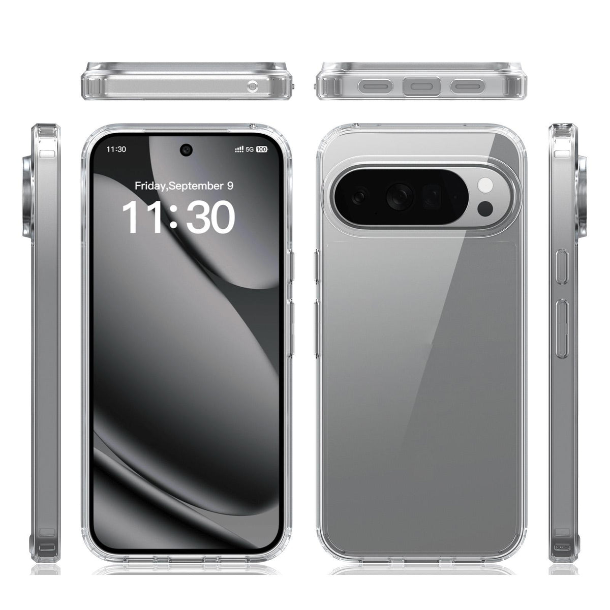 For Google Pixel 11 Pro XL Scratchproof Acrylic 1.5mm Phone Case - Transparent - EDA010203401A