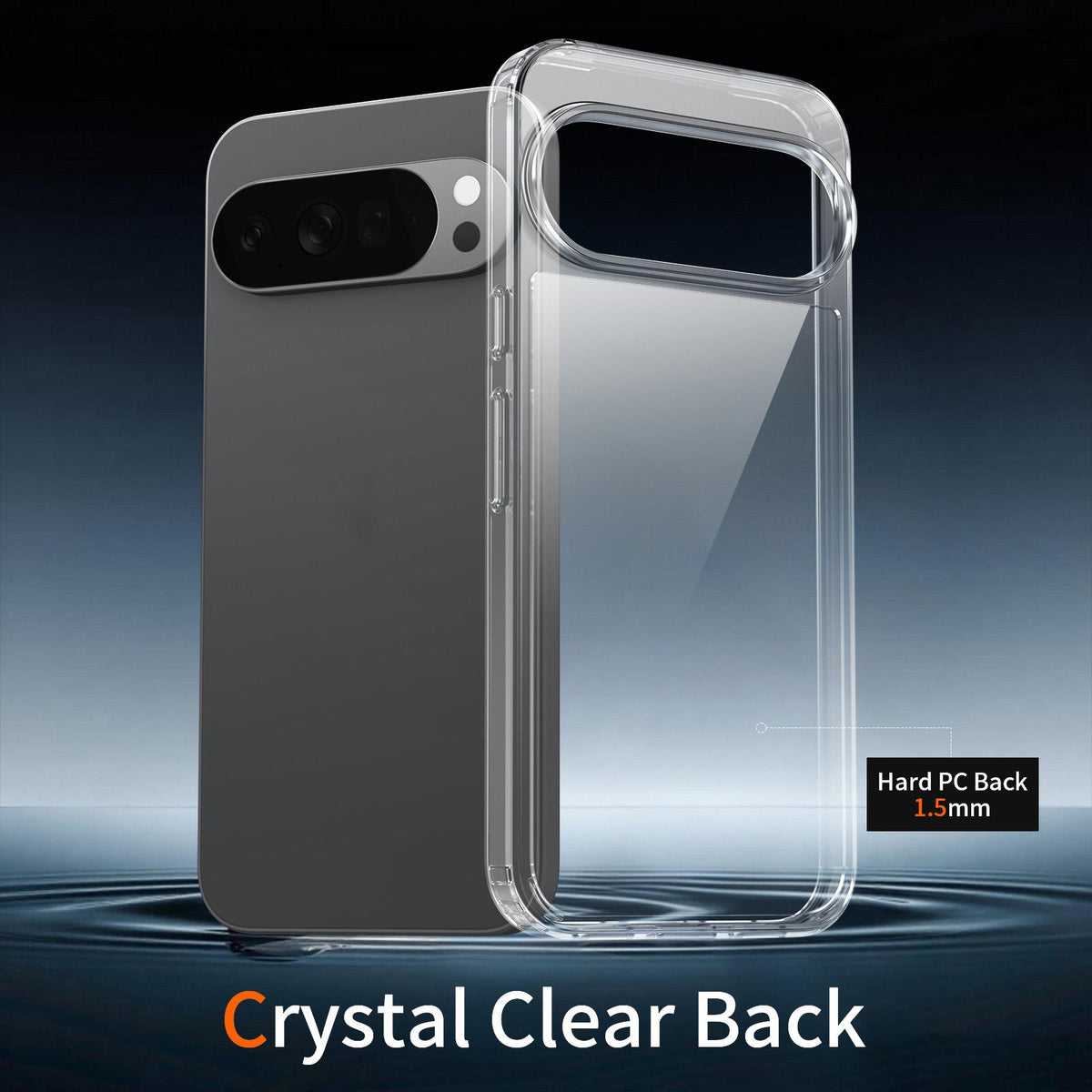 For Google Pixel 11 Pro XL Scratchproof Acrylic 1.5mm Phone Case - Transparent - EDA010203401A