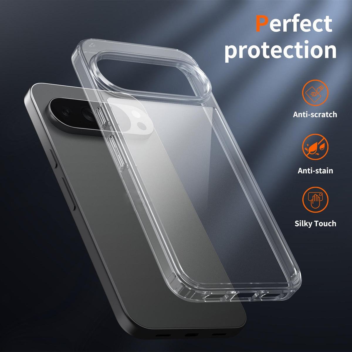 For Google Pixel 11 Pro XL Scratchproof Acrylic 1.5mm Phone Case - Transparent - EDA010203401A