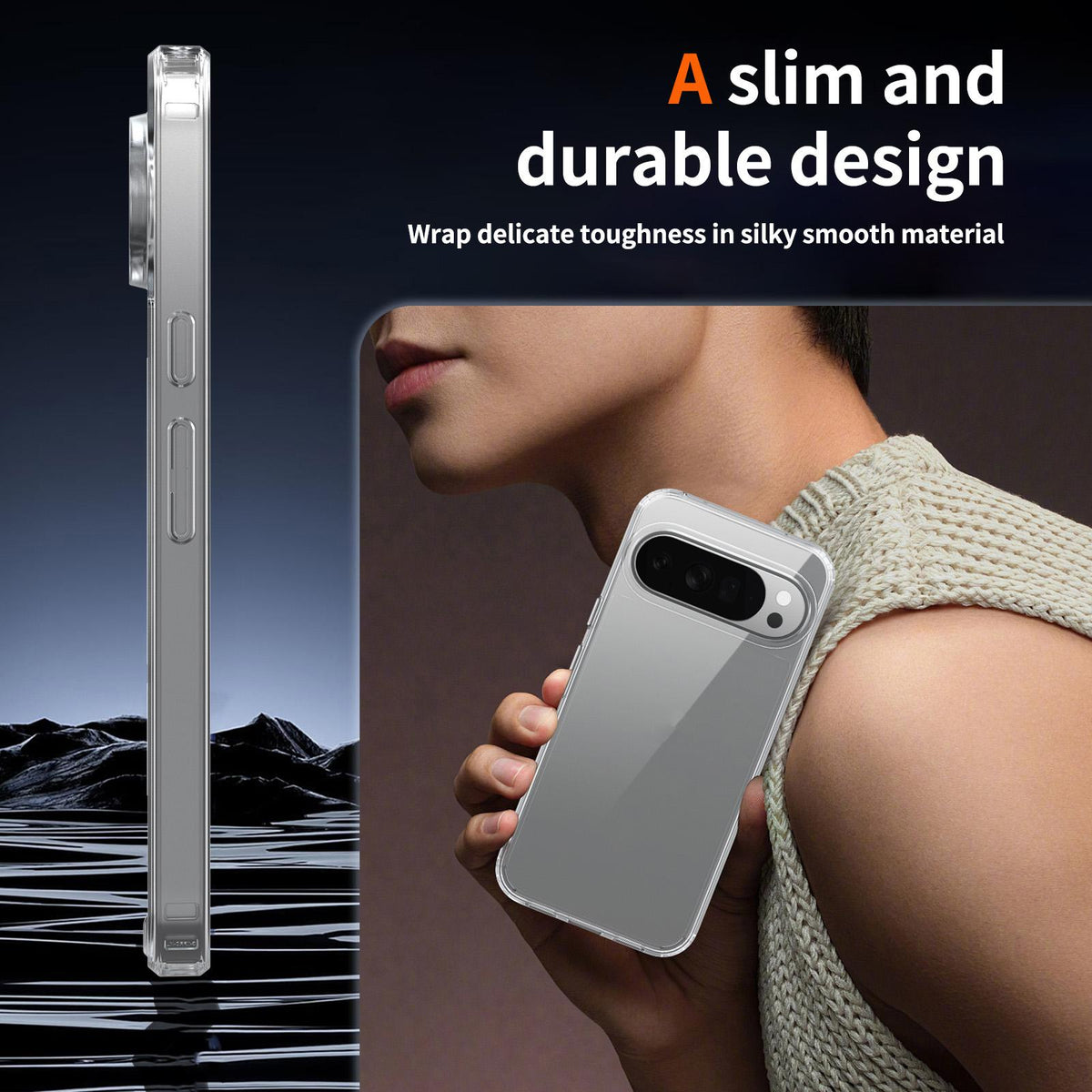 For Google Pixel 11 Pro XL Scratchproof Acrylic 1.5mm Phone Case - Transparent - EDA010203401A