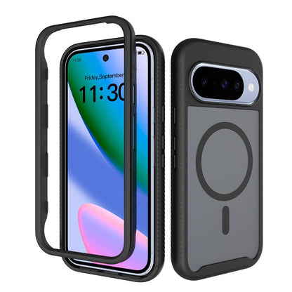 For Google Pixel 11 / 11 Pro Starry Sky Matte Magnetic TPU Hybrid PC Phone Case - Black - EDA010204202A