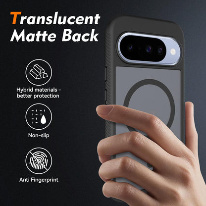 For Google Pixel 11 / 11 Pro Starry Sky Matte Magnetic TPU Hybrid PC Phone Case - Black - EDA010204202A