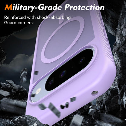 For Google Pixel 11 / 11 Pro Starry Sky Matte Magnetic TPU Hybrid PC Phone Case - Purple - EDA010204202D