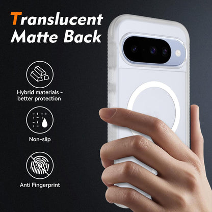 For Google Pixel 11 / 11 Pro Starry Sky Matte Magnetic TPU Hybrid PC Phone Case - Matte Transparent - EDA010204202E