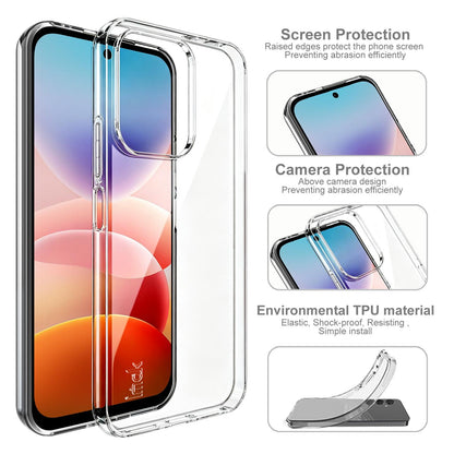 For Redmi 17 4G / 5G Global 170mm imak UX-10 Series Transparent Shockproof TPU Phone Case - Transparent - EDA010204601A