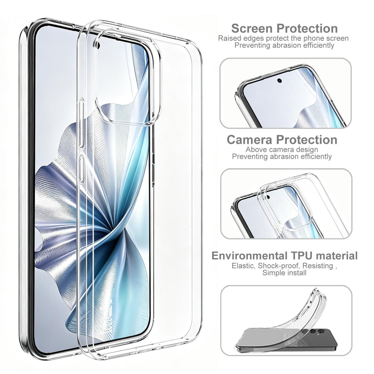 For Redmi Note 17 Pro+ 5G Global 163.4mm imak UX-10 Series Transparent Shockproof TPU Phone Case - Transparent - EDA010204604A