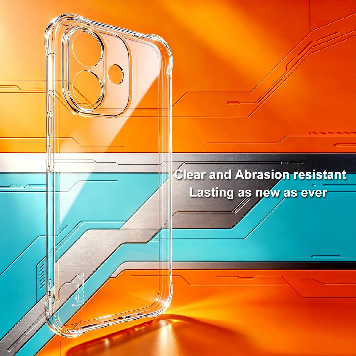 For Redmi Note 17 Pro 5G Global 163.5mm imak Shockproof Airbag TPU Phone Case - Transparent - EDA010205805A