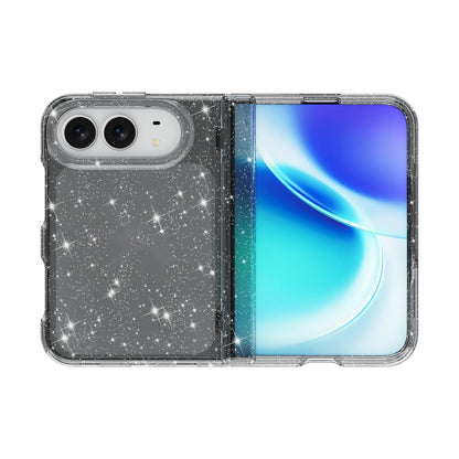 For iPhone Duo Shockproof Terminator Glitter Powder Phone Case - Black - EDA010208401B