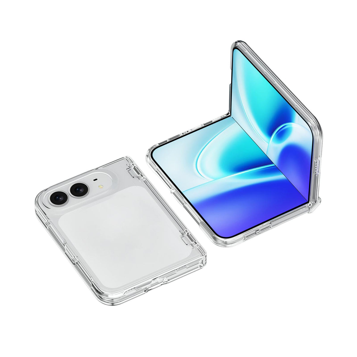 For iPhone Duo Shockproof Terminator PC Integrated TPU Phone Case - Transparent - EDA010208601A
