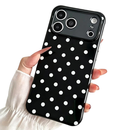 For iPhone 17 Pro Max Precise Cutout Translucent IMD Dots Pattern Magnetic Phone Case - Black - EDA010211409E