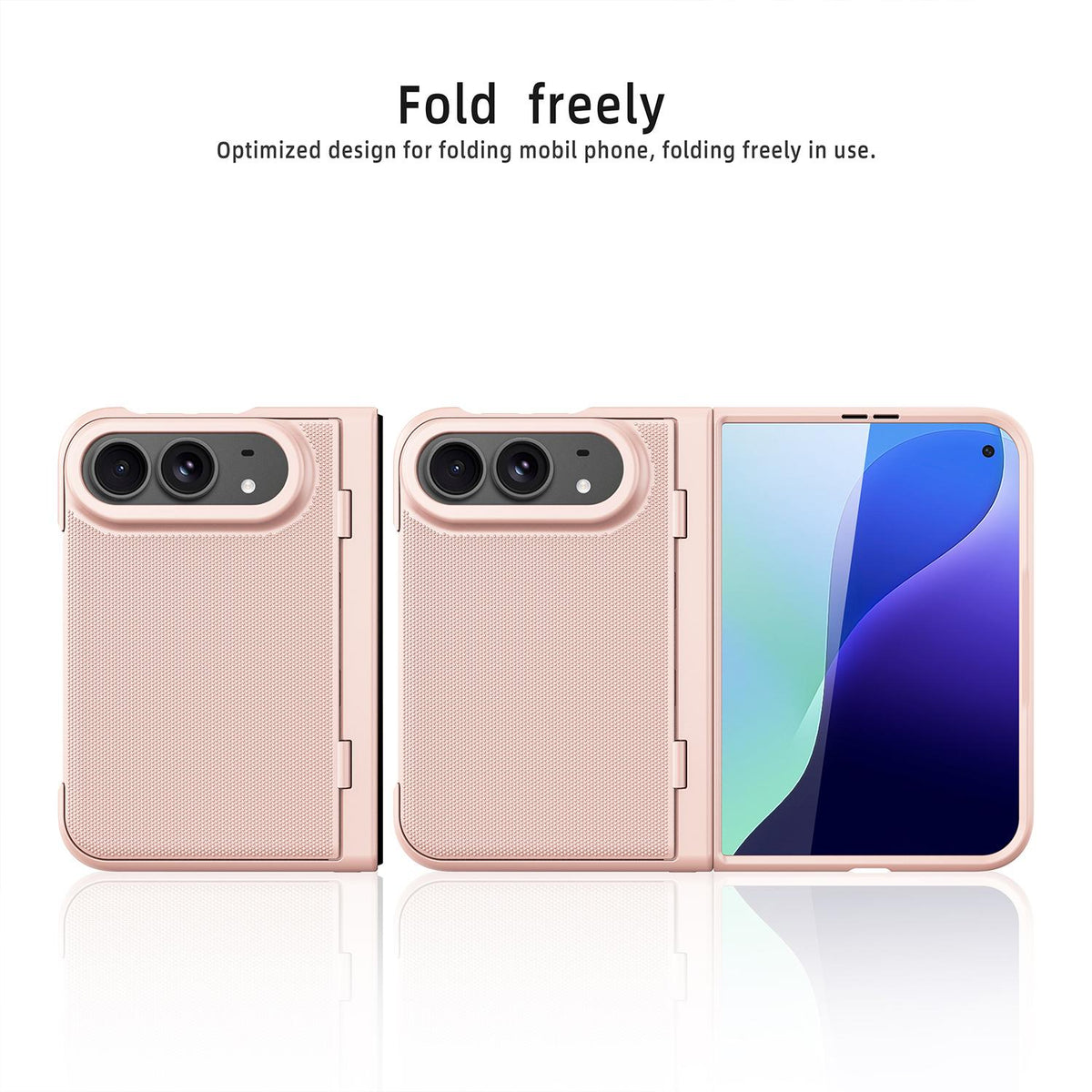For iPhone Duo Integrated Flip Cover Holder Spray-Coated Finish Phone Case - Green - EDA010213801B