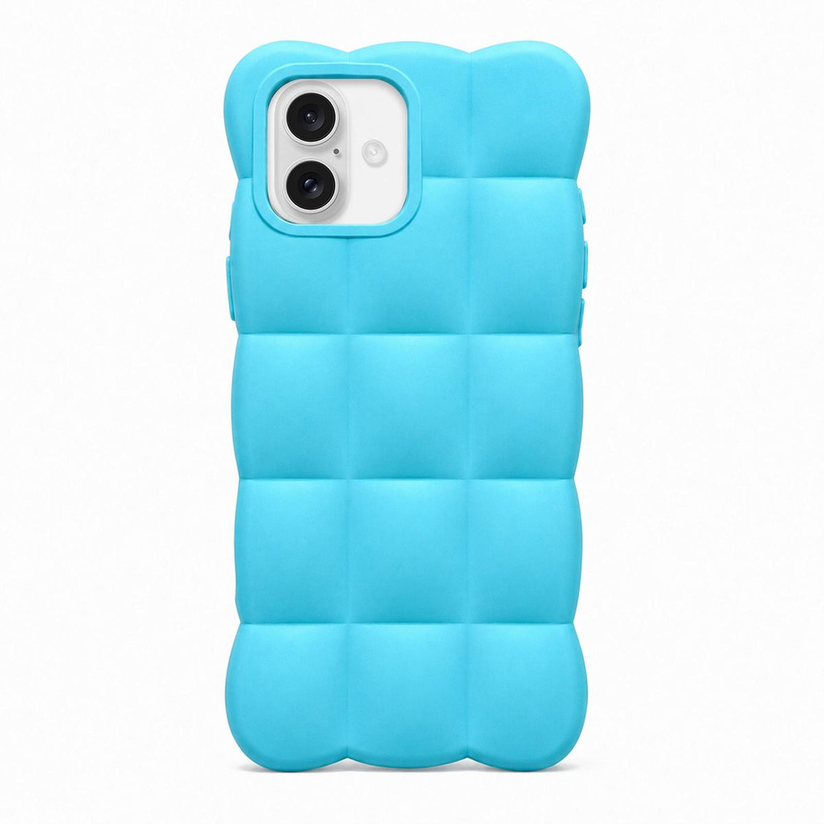 For iPhone 18 Solid Color Cloud Square TPU Phone Case - Sky Blue - EDA010214301E
