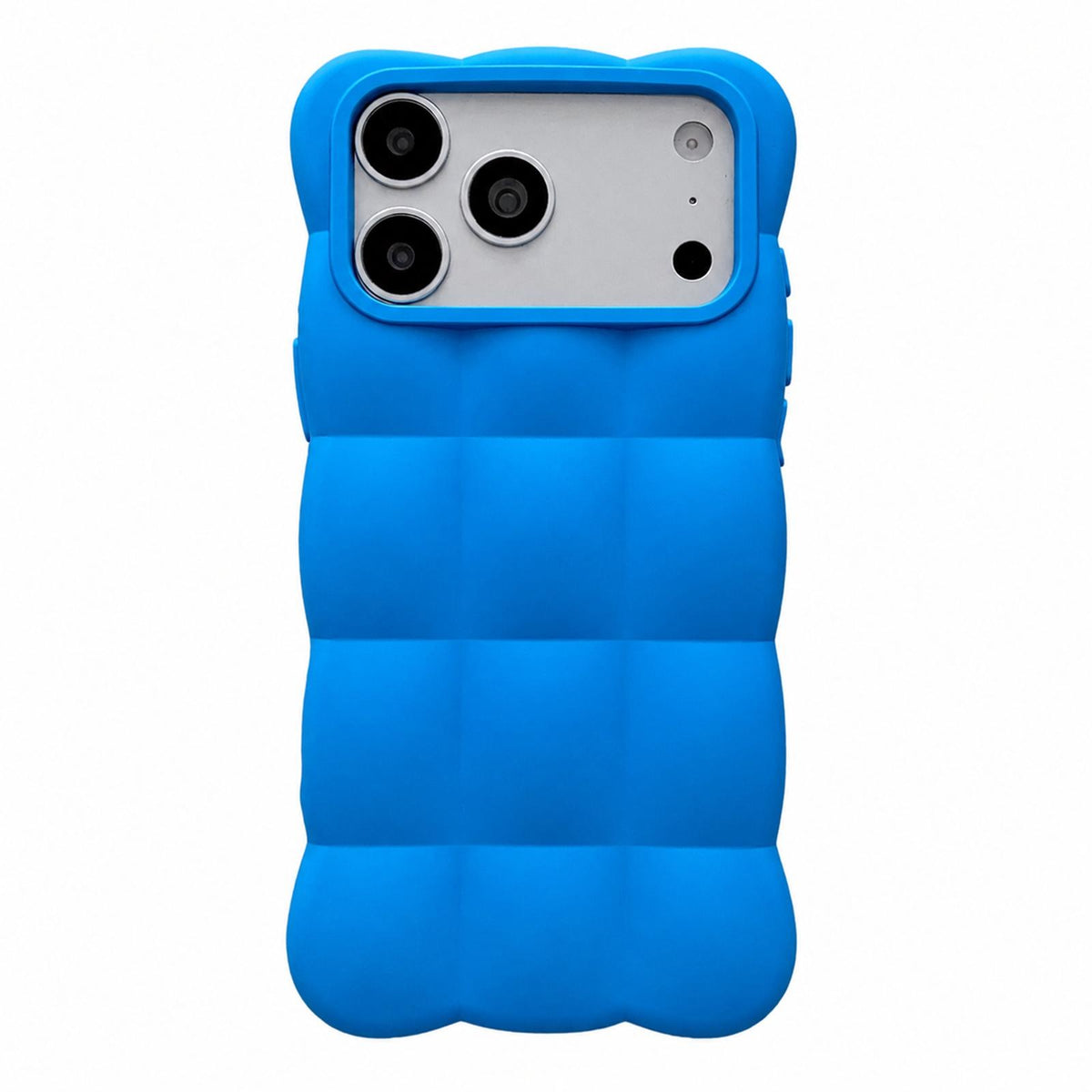 For iPhone 18 Pro Solid Color Cloud Square TPU Phone Case - Blue - EDA010214302D