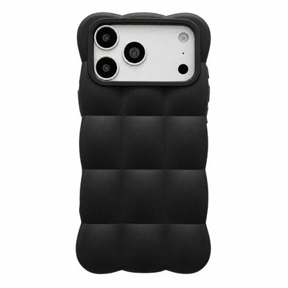 For iPhone 18 Pro Solid Color Cloud Square TPU Phone Case - Black - EDA010214302G