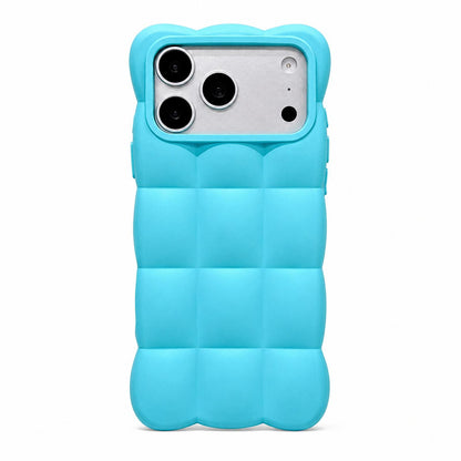 For iPhone 17 Pro Solid Color Cloud Square TPU Phone Case - Sky Blue - EDA010214305E