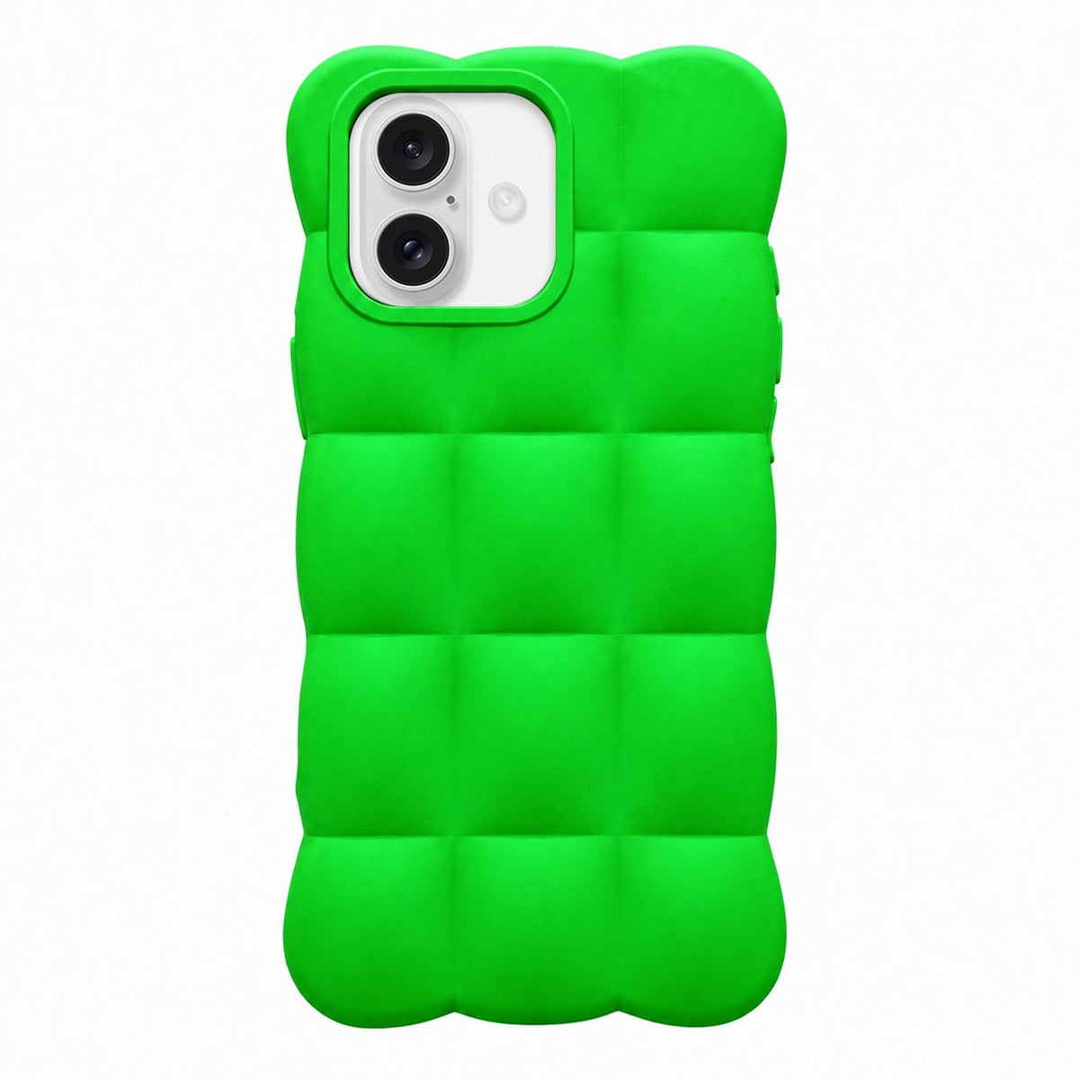 For iPhone 17 Solid Color Cloud Square TPU Phone Case - Bright Green - EDA010214306C