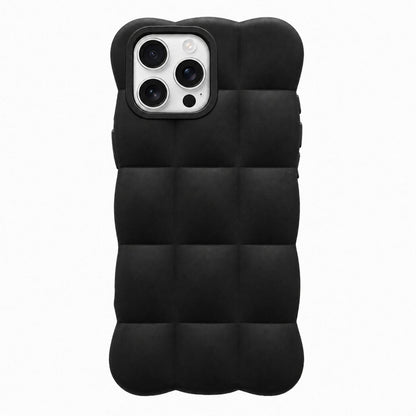 For iPhone 16 Pro Max Solid Color Cloud Square TPU Phone Case - Black - EDA010214307G