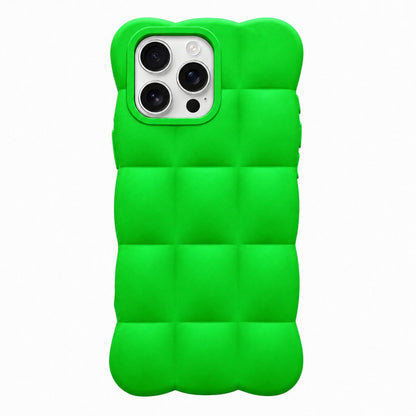 For iPhone 16 Pro Solid Color Cloud Square TPU Phone Case - Bright Green - EDA010214308C