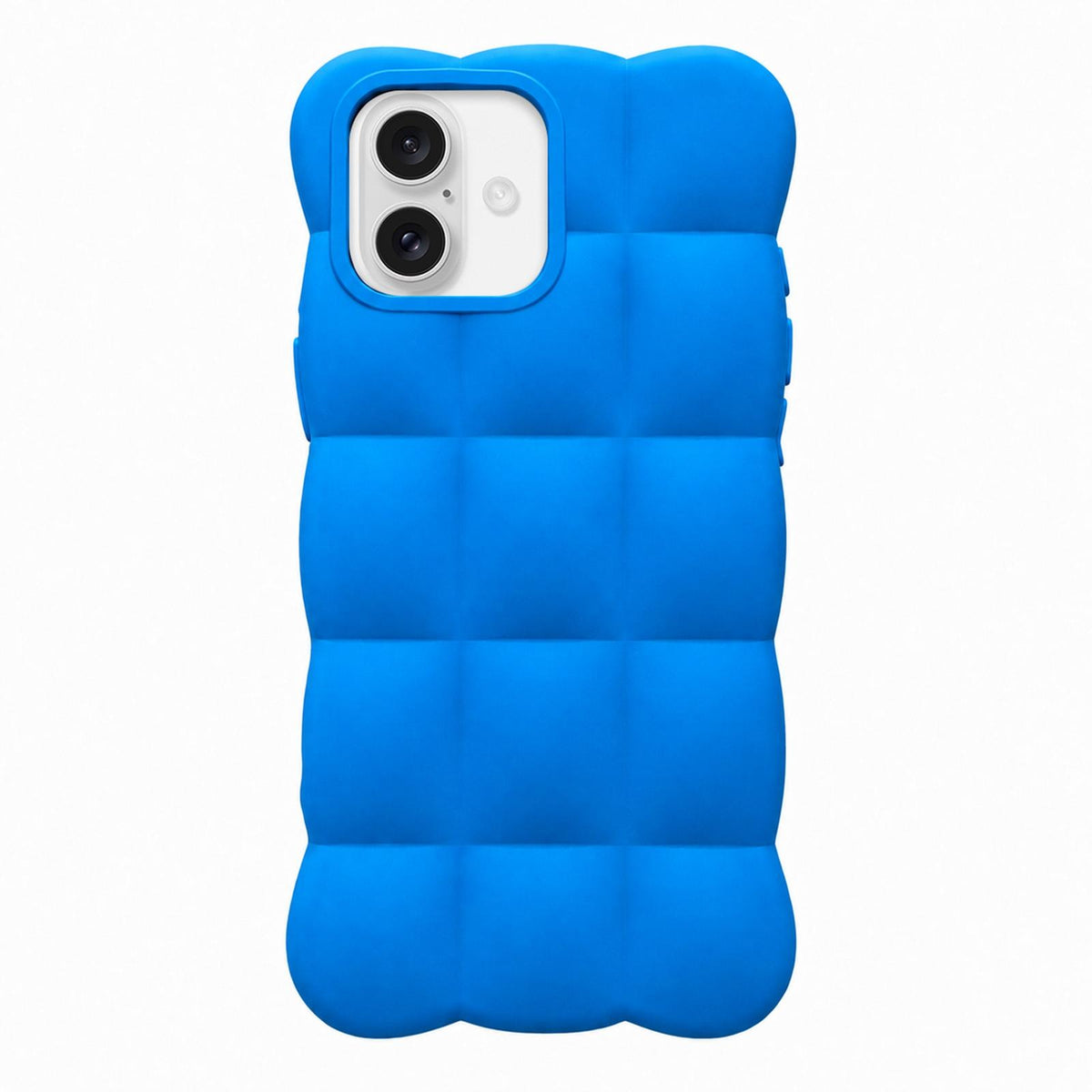 For iPhone 16 Plus Solid Color Cloud Square TPU Phone Case - Blue - EDA010214309D