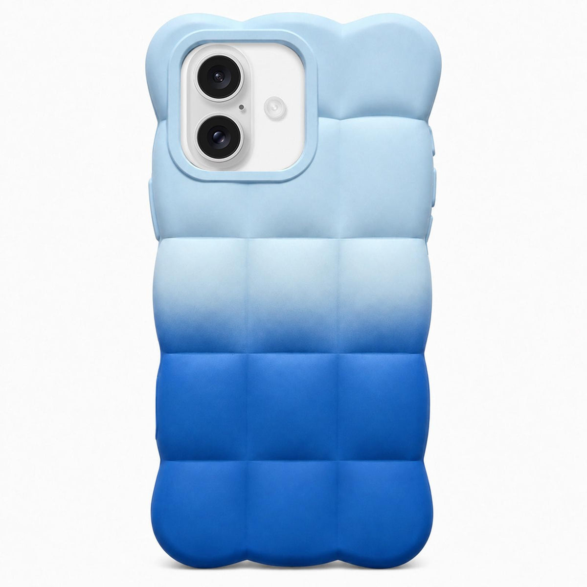For iPhone 18 Gradient Cloud Square TPU Phone Case - Glaciers Oceans - EDA010214803F