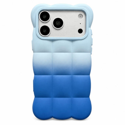 For iPhone 17 Pro Gradient Cloud Square TPU Phone Case - Glaciers Oceans - EDA010214805F