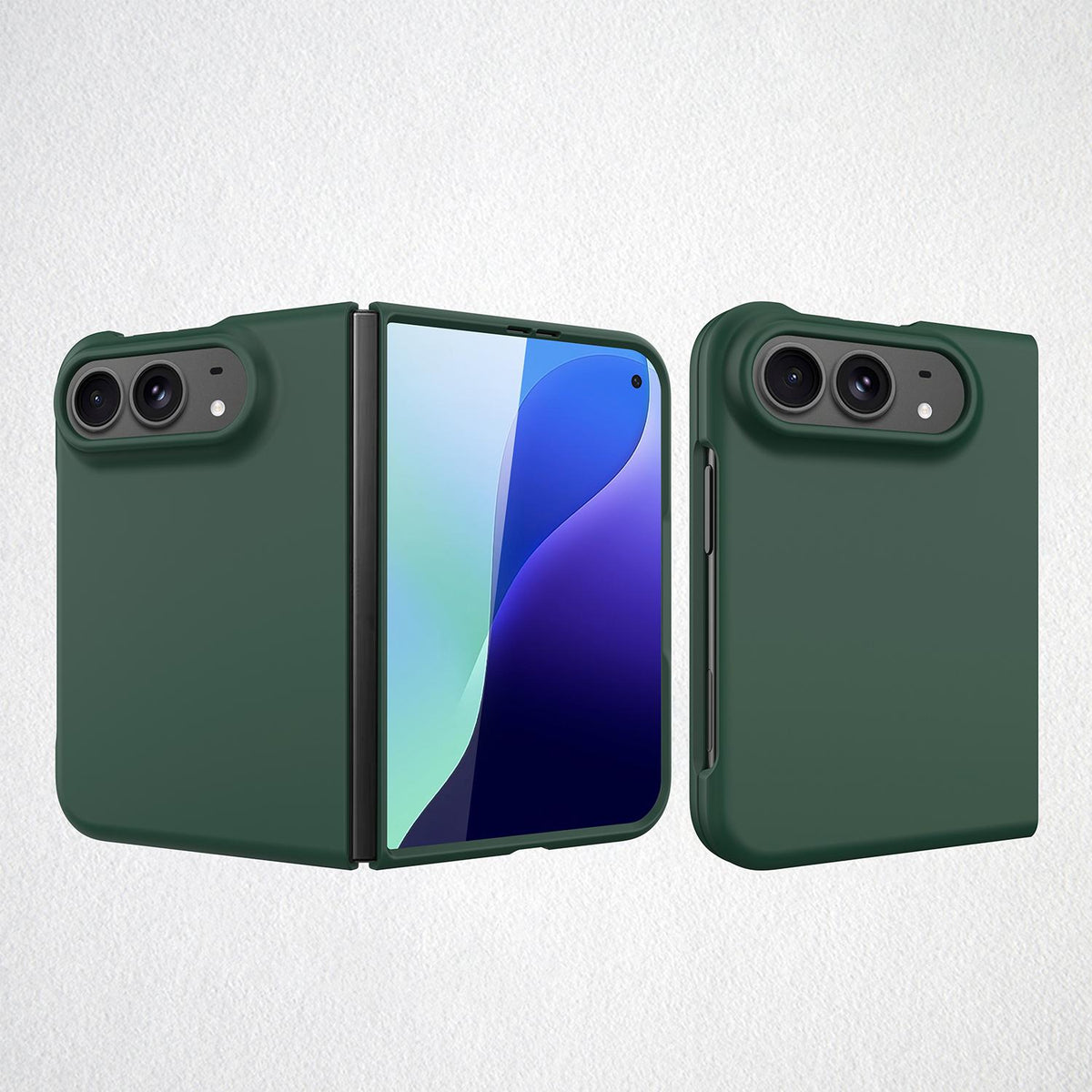 For iPhone Duo Integrated Skin-Friendly Spray-Coated Finish Phone Case - Green - EDA010215201B