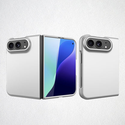 For iPhone Duo Integrated Skin-Friendly Spray-Coated Finish Phone Case - Silver - EDA010215201C