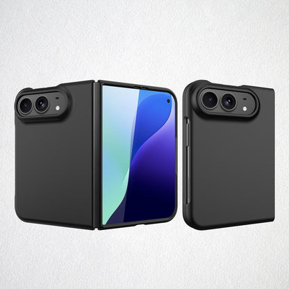 For iPhone Duo Integrated Skin-Friendly Spray-Coated Finish Phone Case - Black - EDA010215201E