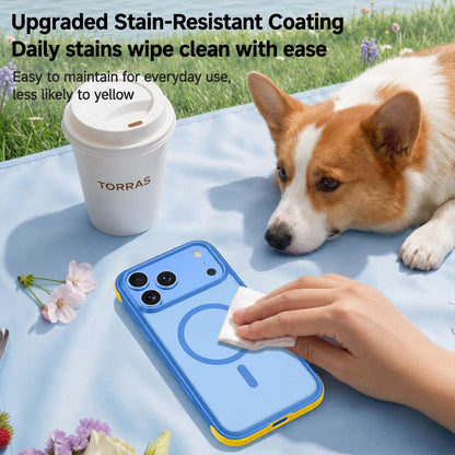 For iPhone 18 Pro Magnetic Shockproof Protective Phone Case - Blue - EDA010217101C
