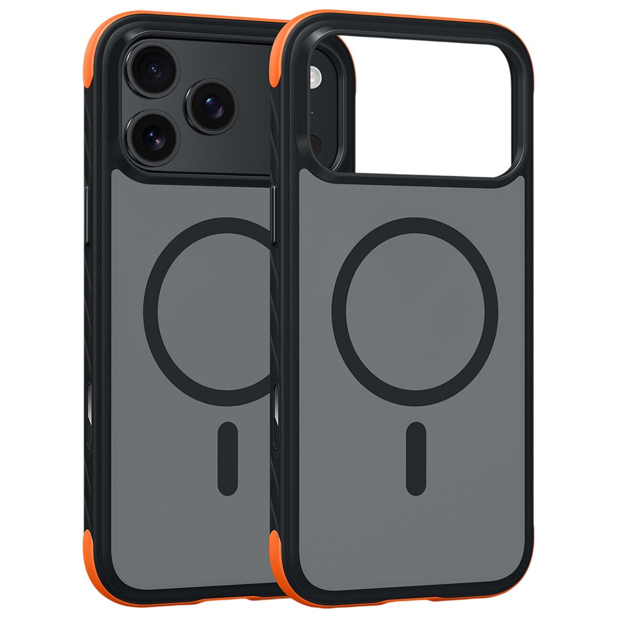 For iPhone 18 Pro Magnetic Shockproof Protective Phone Case - Black - EDA010217101D