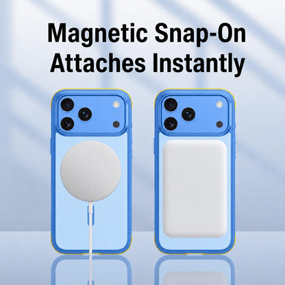 For iPhone 18 Pro Max Magnetic Shockproof Protective Phone Case - White - EDA010217102B
