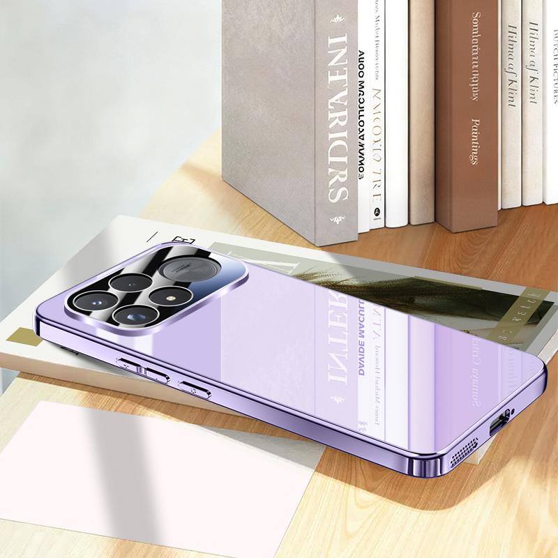 For Redmi K100 Pro Max/Poco F9 Ultra 5G Electroplating Ice Crystal Airbag Full Coverage Shockproof Phone Case - Purple - EDA010217302F
