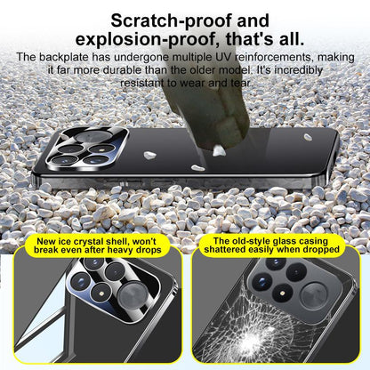 For Redmi K100 Pro Max/Poco F9 Ultra 5G Electroplating Ice Crystal Airbag Full Coverage Shockproof Phone Case - Black - EDA010217302A