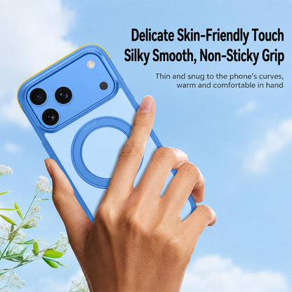 For iPhone 18 Pro Max Magnetic Shockproof Protective Phone Case with 360 Degree Rotating Holder - Black - EDA010218002D