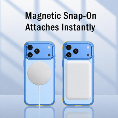 For iPhone 17 Pro Magnetic Shockproof Protective Phone Case with 360 Degree Rotating Holder - Black - EDA010218003D