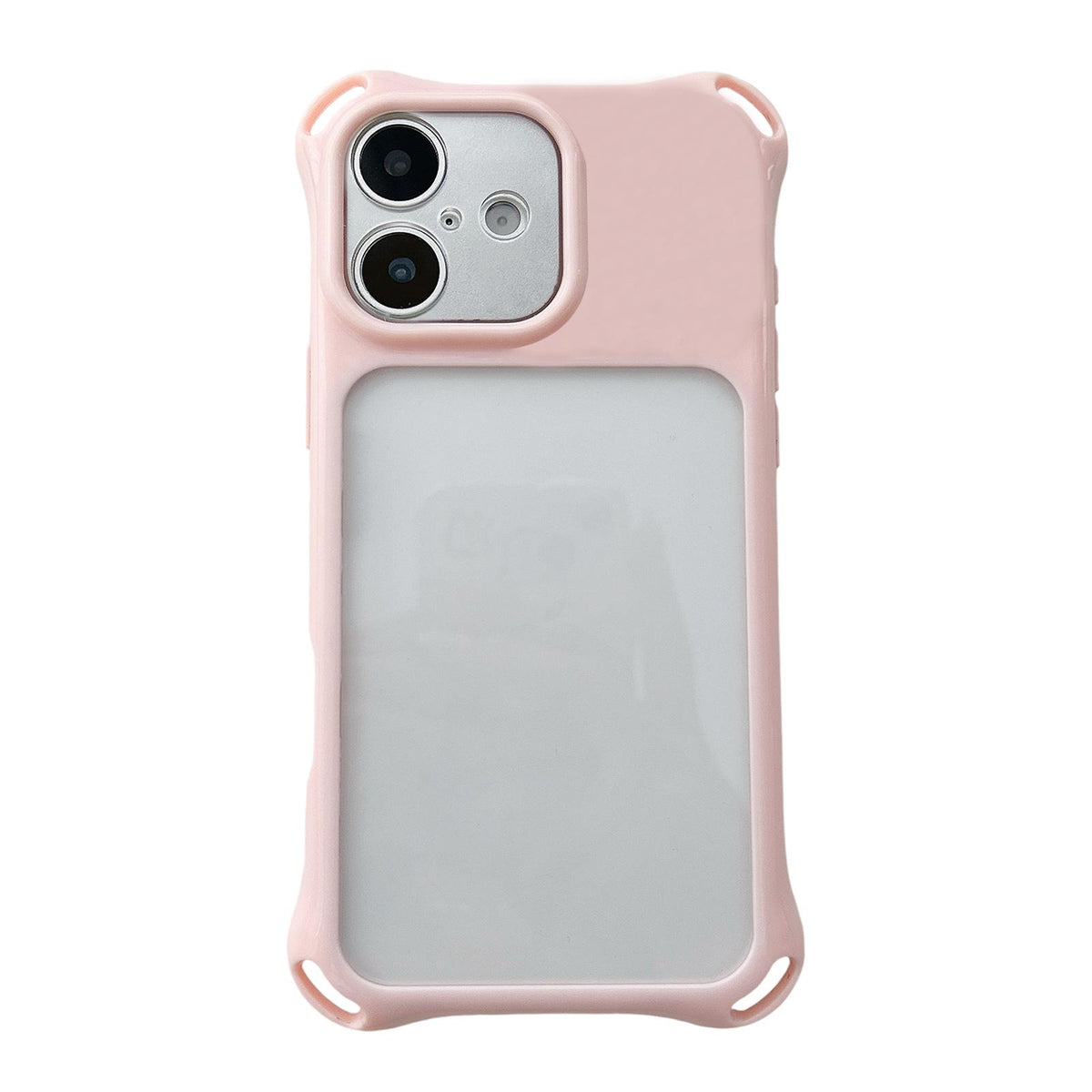 For iPhone 17 Four-corners Lanyard Holes Acrylic Hybrid TPU  Phone Case - Light Pink - EDA010222705C