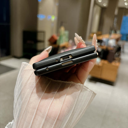 For Galaxy Z Fold8 Ultra 5G Cotton Filling Down Jacket Folding Phone Case - Black - EDA010230902A