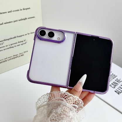 For iPhone Duo 6D Electroplating PC Shockproof Phone Case - Purple - EDA010231101A