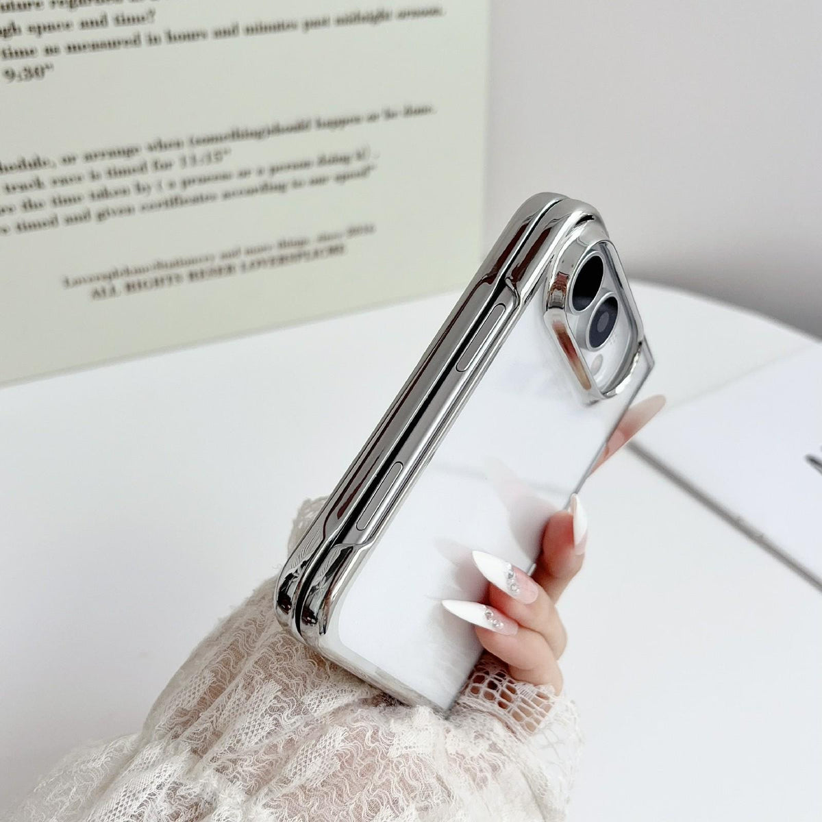 For iPhone Duo 6D Electroplating PC Shockproof Phone Case - Purple - EDA010231101A