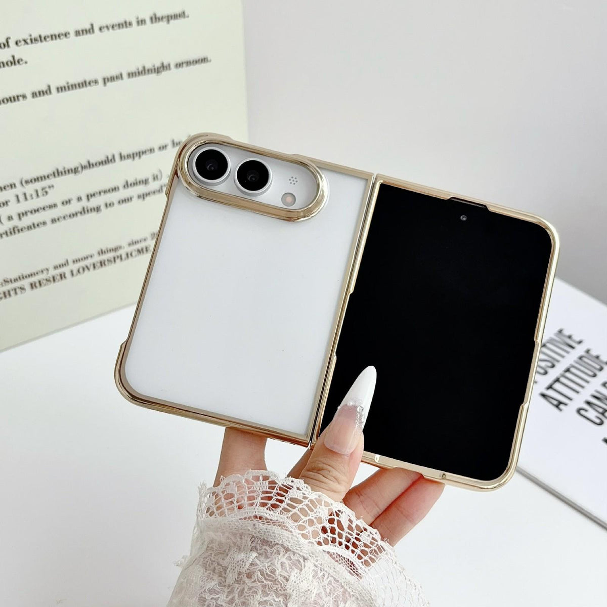 For iPhone Duo 6D Electroplating PC Shockproof Phone Case - Gold - EDA010231101B