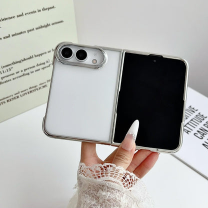 For iPhone Duo 6D Electroplating PC Shockproof Phone Case - Silver - EDA010231101C