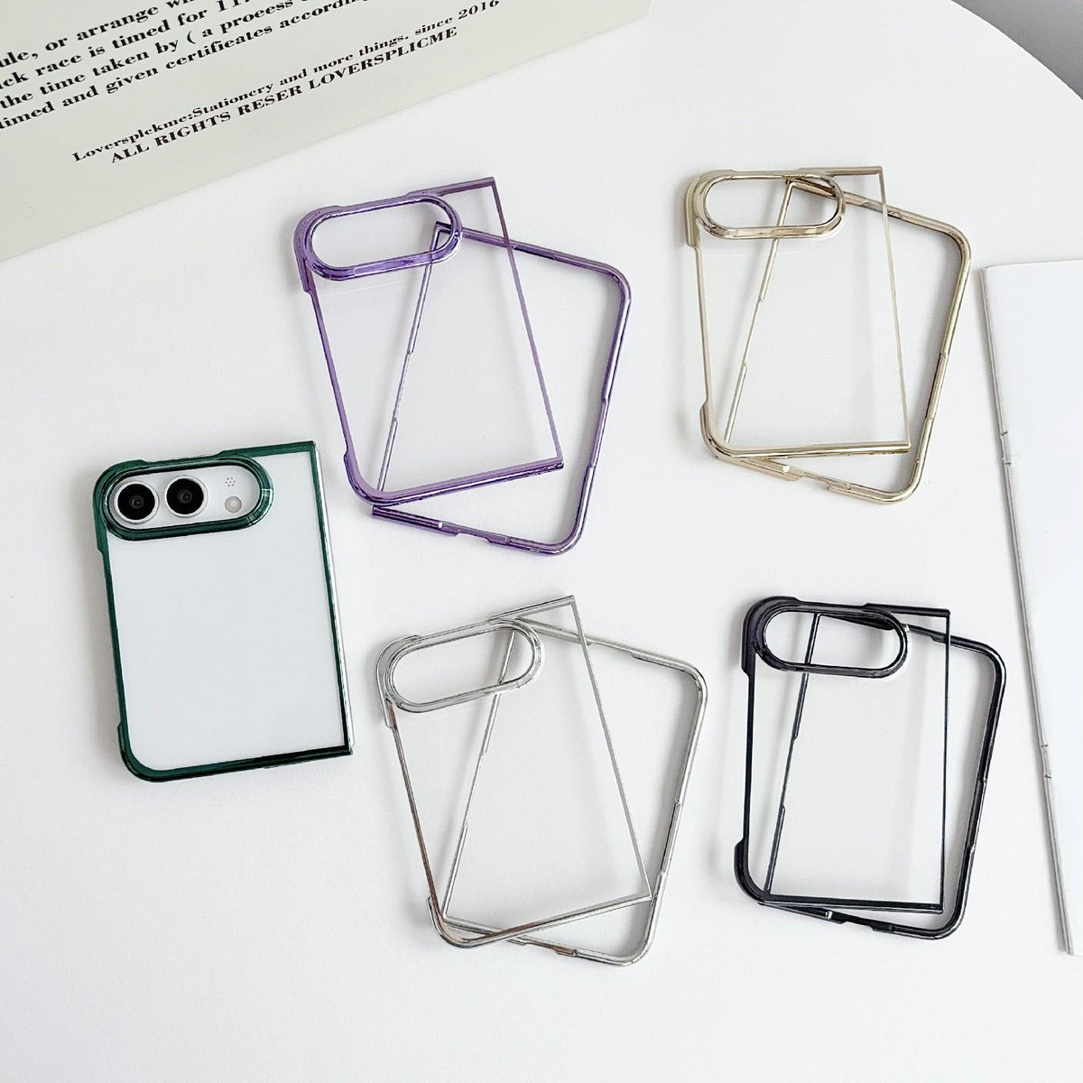For iPhone Duo 6D Electroplating PC Shockproof Phone Case - Black - EDA010231101D