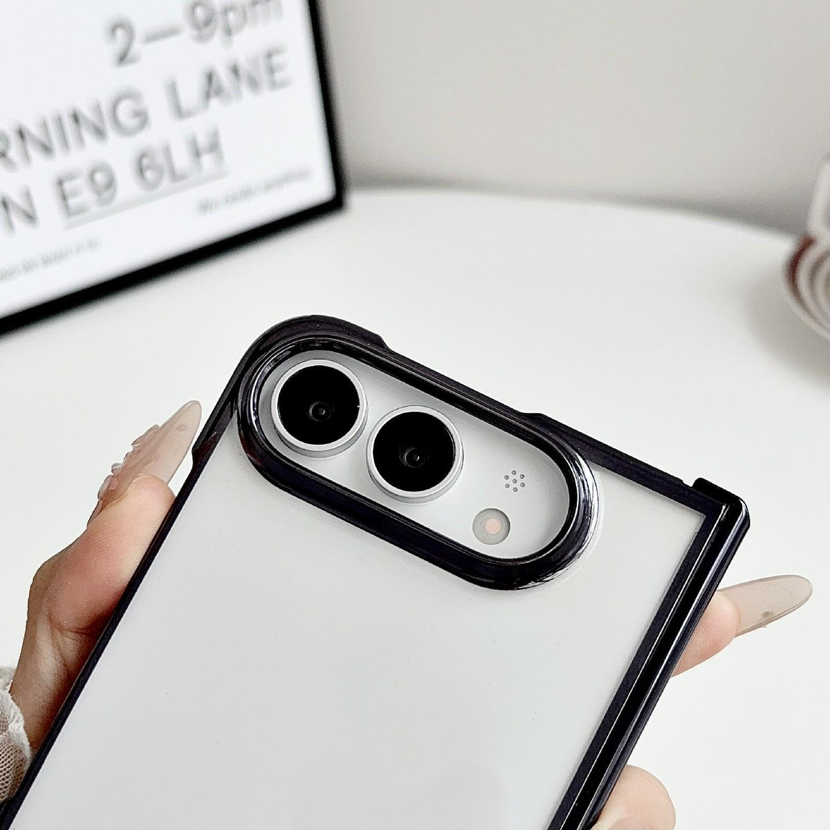 For iPhone Duo Three Parts 6D Electroplating PC Shockproof Phone Case - Purple - EDA010231301A