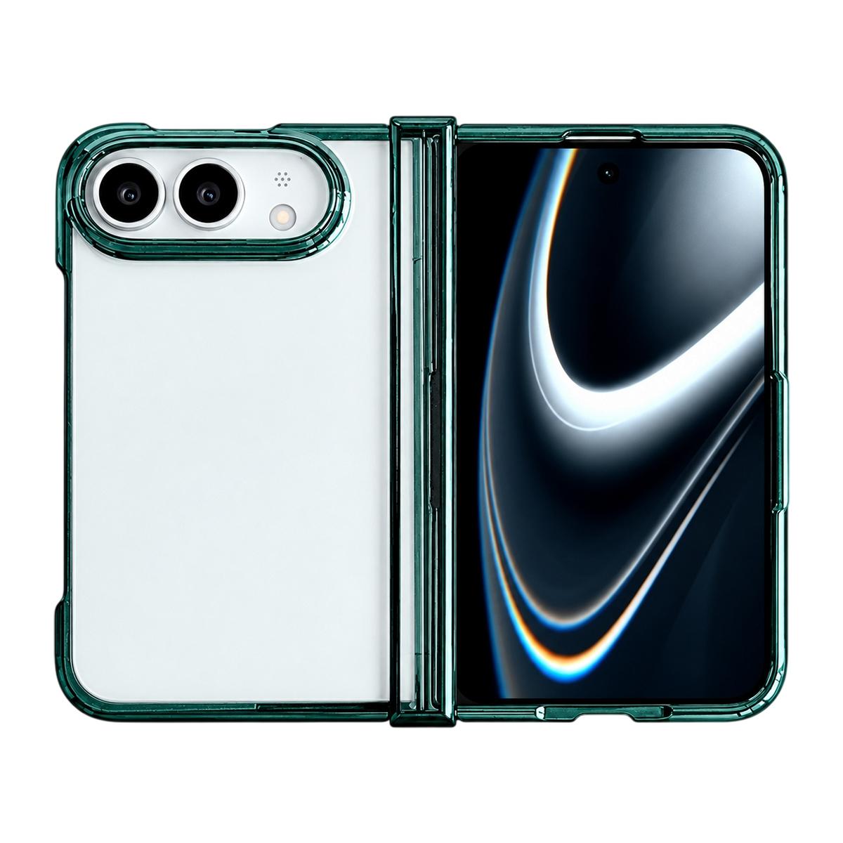 For iPhone Duo Three Parts 6D Electroplating PC Shockproof Phone Case - Green - EDA010231301E